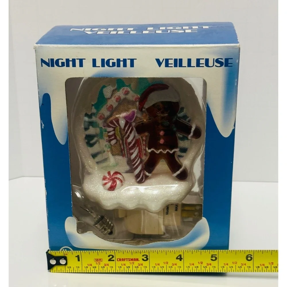 Costco Gingerbread Man Night Light Veilleuse 6